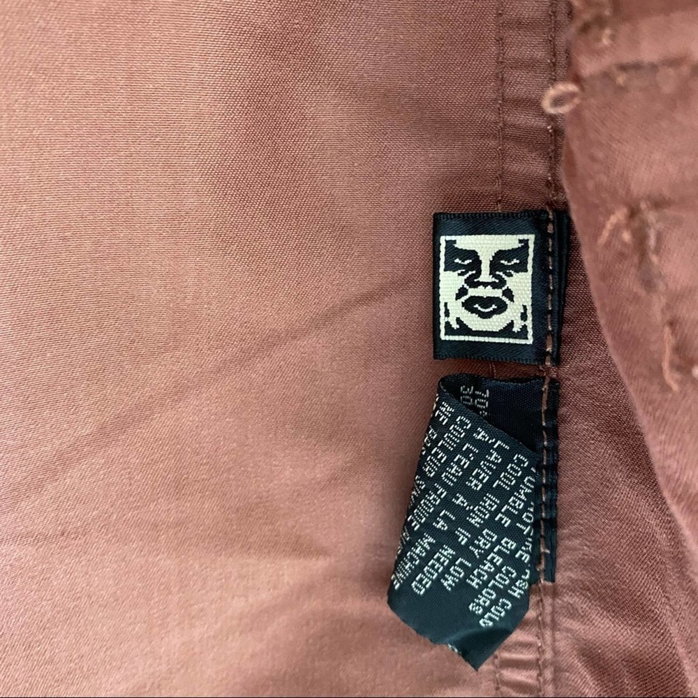 Obey Propaganda Rust Utility Button Up Jacket - image 4